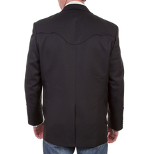 Load image into Gallery viewer, SCULLY- BLACK WESTERN BLAZER W/ BLACK PIPING
