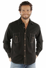 Load image into Gallery viewer, SCULLY- LONG SLEEVE CONTRAST STITCH
