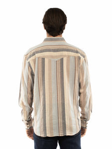 SCULLY - LONG SLEEVE WESTERN STRIPE