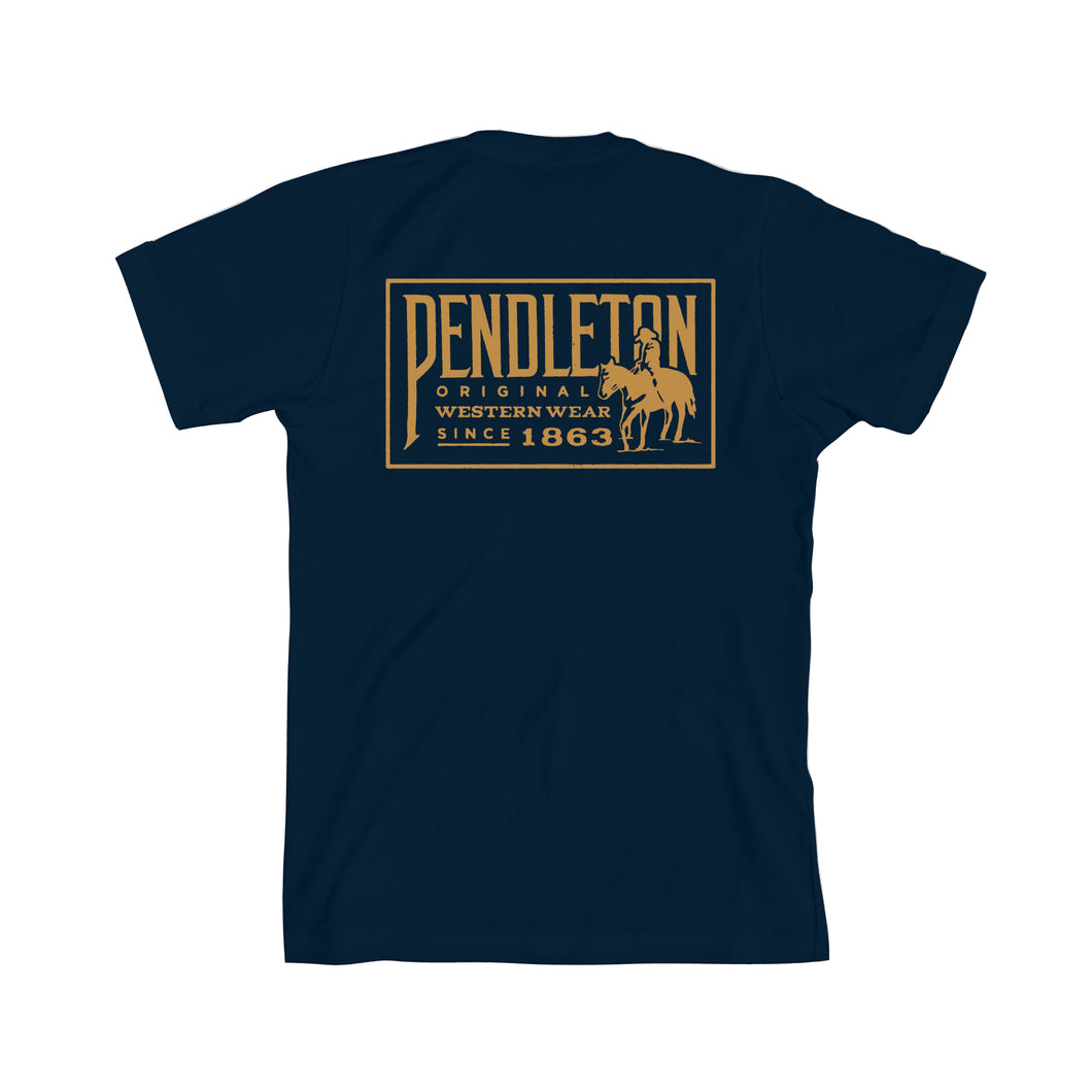 FINAL SALE PENDLETON | ORIGINAL WESTERN TEE | NAVY