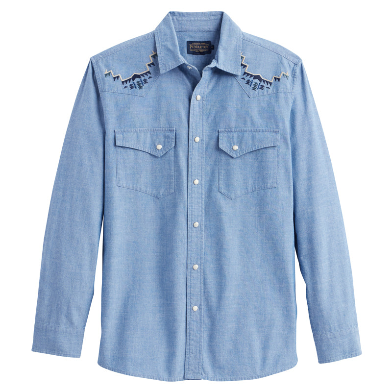 PENDLETON | GAMBLER CHAMBRAY | LIGHT BLUE HARDING