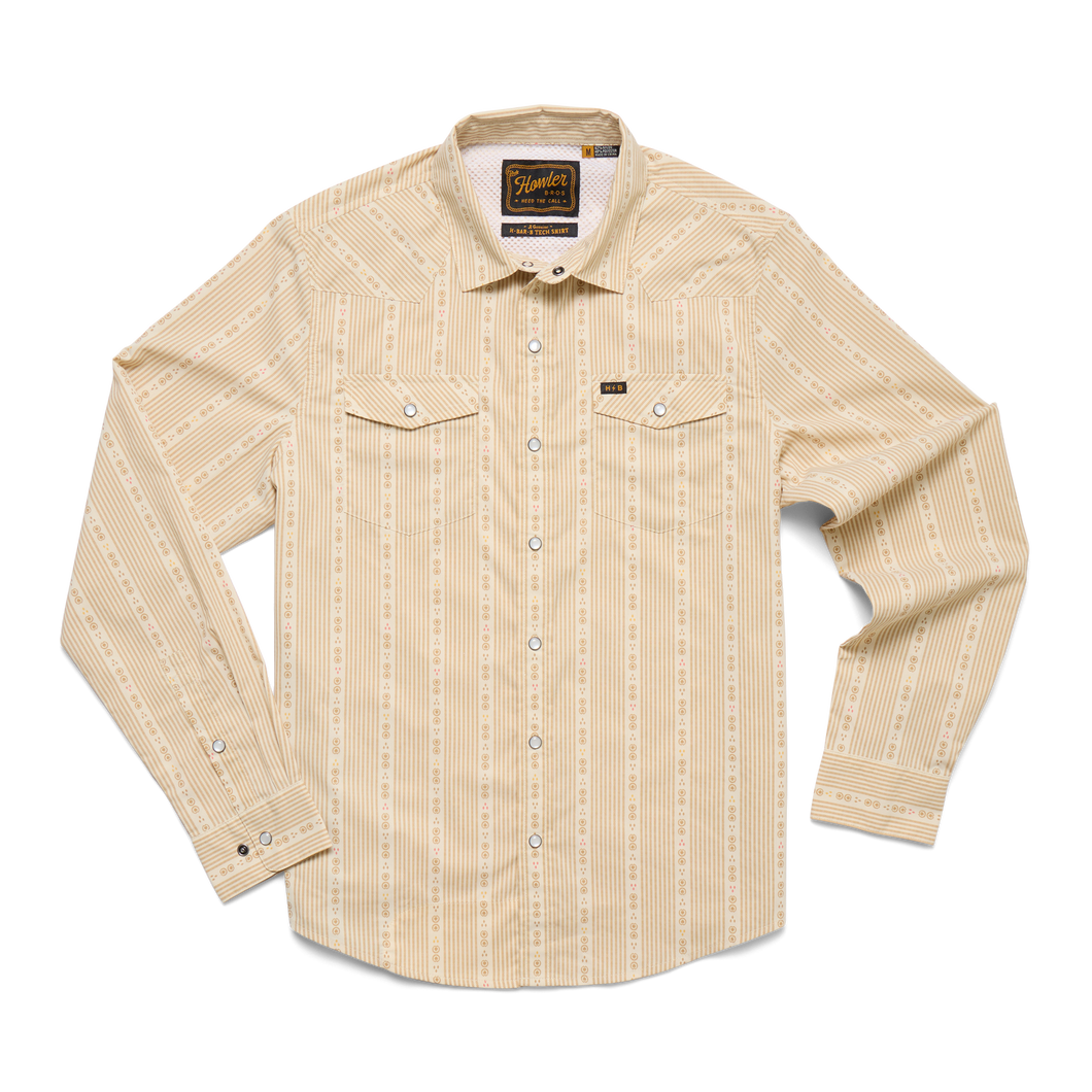 HOWLER BROS | H BAR B TECH SHIRT | BROWN RICE
