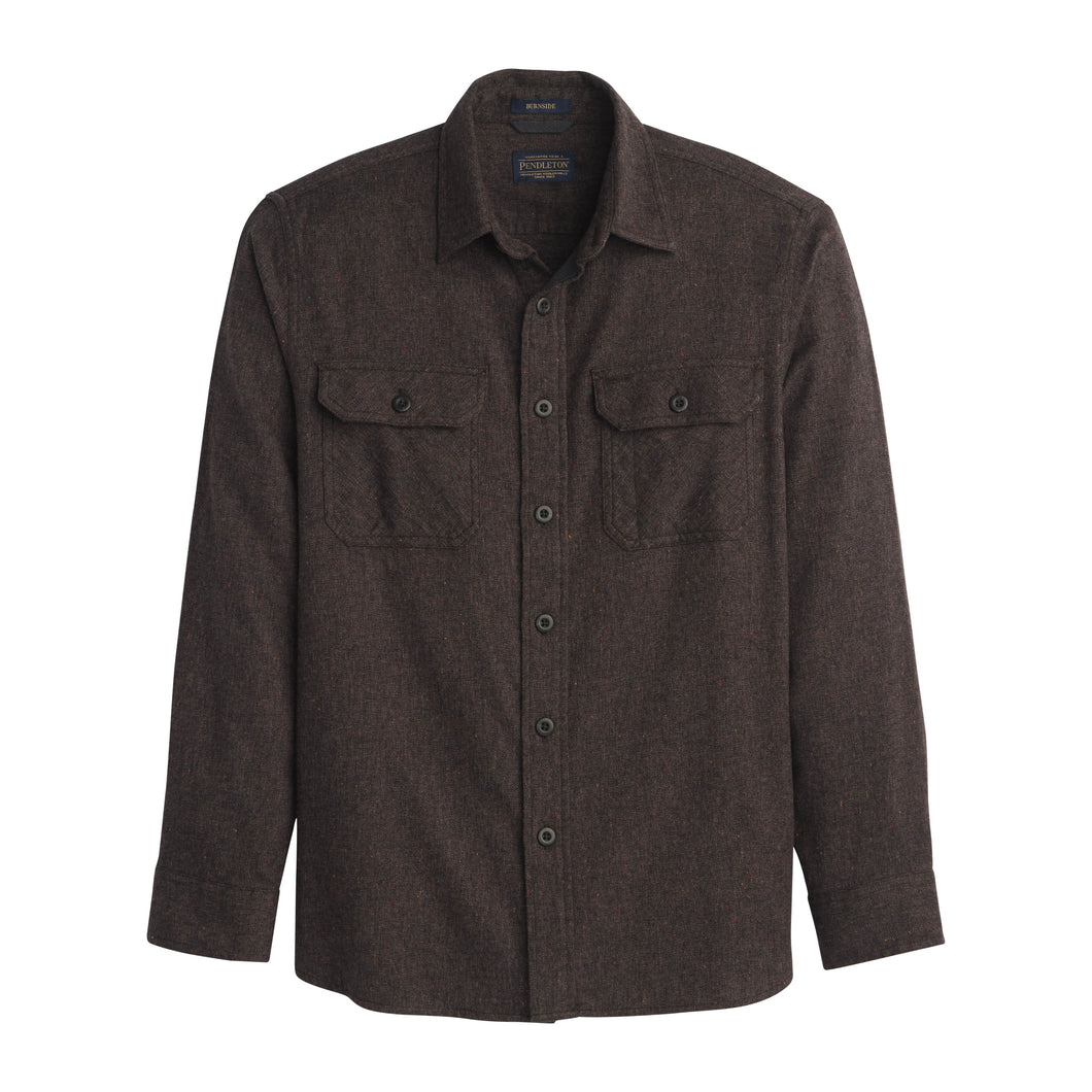 PENDLETON | BURNSIDE FLANNEL | BROWN HEATHER