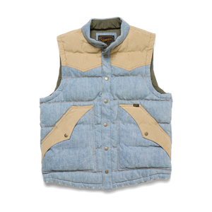 HOWLER BROS | DENIM ROUNDER VEST | SKY DENIM