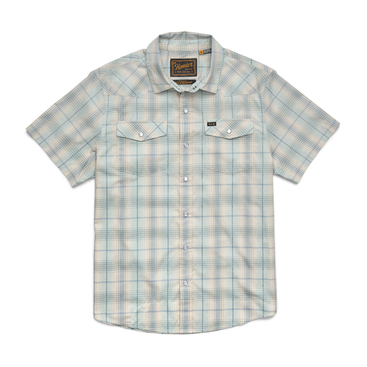 HOWLER BROS | H BAR B SNAPSHIRT | PRAIRIE PLAID SEAFOAM – The Ritual ...