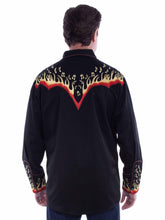 Load image into Gallery viewer, SCULLY I FLAME NOTES SNAP SHIRT
