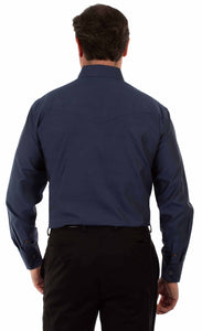 SCULLY- SIGNATURE BLUE DRESS SHIRT