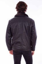 Load image into Gallery viewer, SCULLY- BLACK LEATHER JACKET W/REMOVABLE COLLAR
