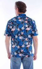 Load image into Gallery viewer, SCULLY- FLAMINGO FERN HAWAIIAN SHIRT
