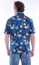 Load image into Gallery viewer, SCULLY- FLAMINGO HAWAIIAN SHIRT
