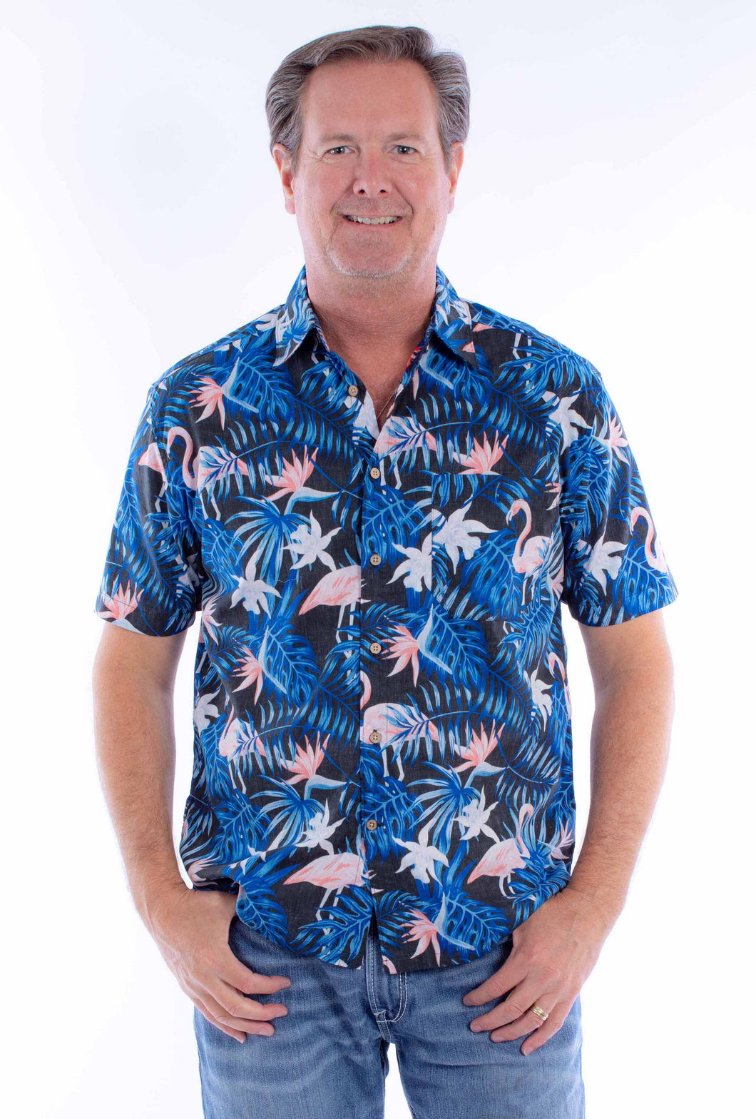 SCULLY- FLAMINGO HAWAIIAN SHIRT