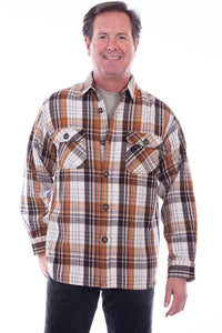 SCULLY | FLANNEL SHIRT | BROWN