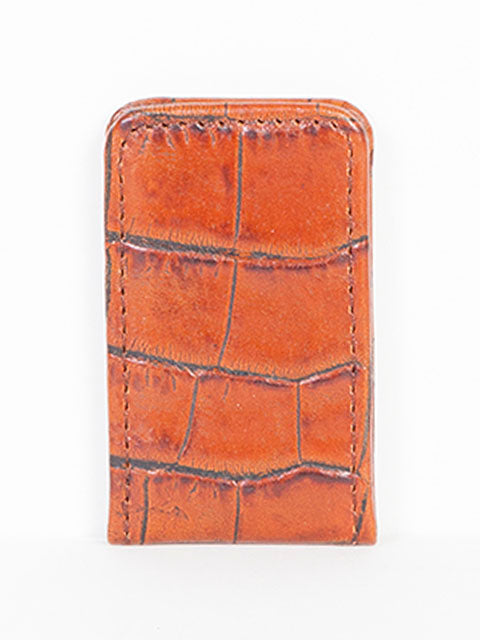 SCULLY- MAGNET MONEY CLIP- BROWN