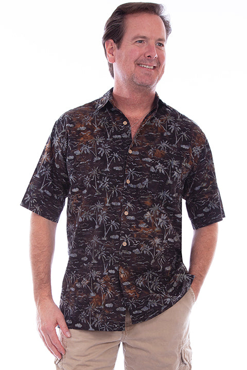 SCULLY | NIGHT SKY HAWAIIAN SHIRT