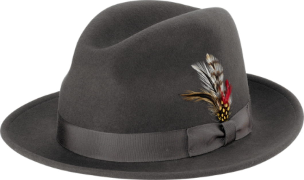 NEW YORK HAT- CLASSIC FEDORA- BLACK