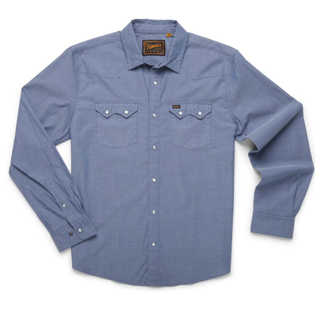 HOWLER BROS | CROSSCUT SNAP SHIRT | CHAMBRAY