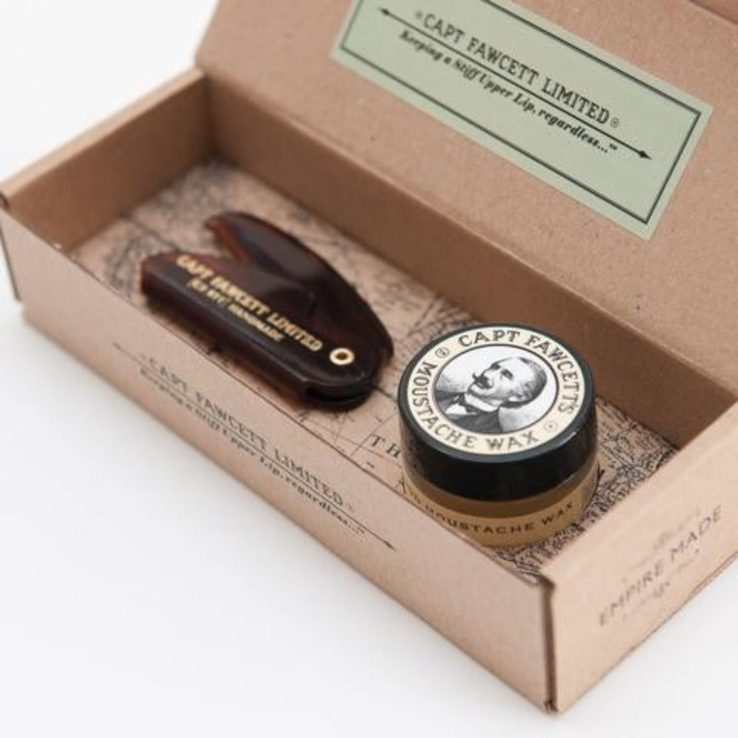 CAPT FAWCETT | MUSTACHE WAX GIFT SET