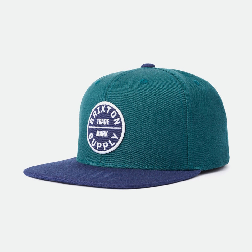 BRIXTON | OATH lll SNAPBACK | PINE & BLUE