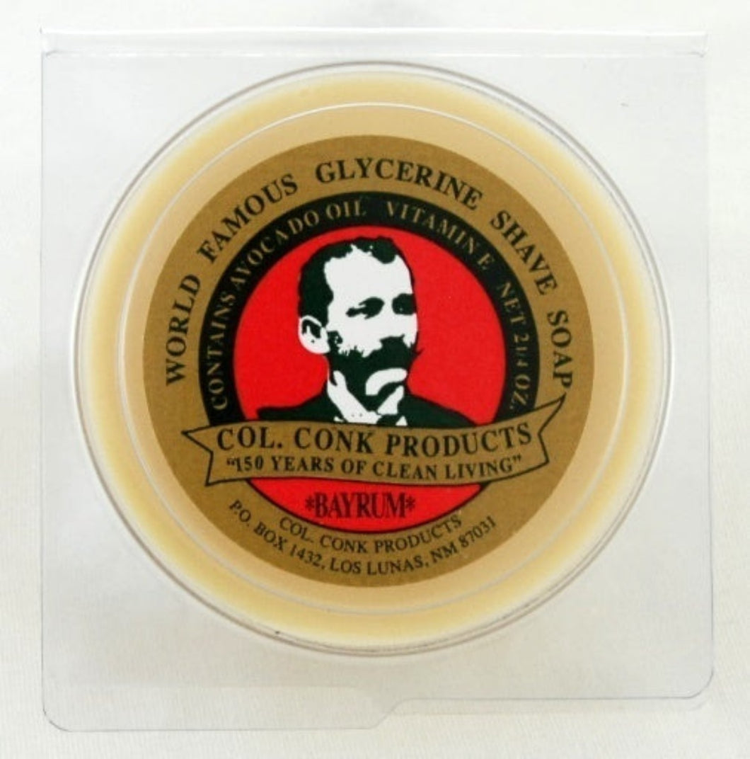 COL. CONK- GLYCERINE SHAVE SOAP BAYRUM