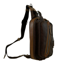 Load image into Gallery viewer, HARVEST LABEL- BROWN SLINGER CROSS BAG
