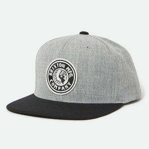 BRIXTON | RIVAL SNAPBACK | HEATHER GREY