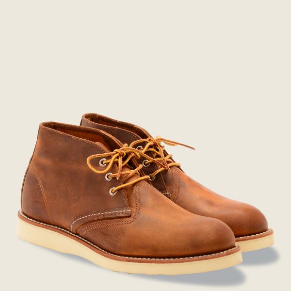 REDWING- WORK CHUKKA- COPPER ROUGH AND TOUGH- 3137