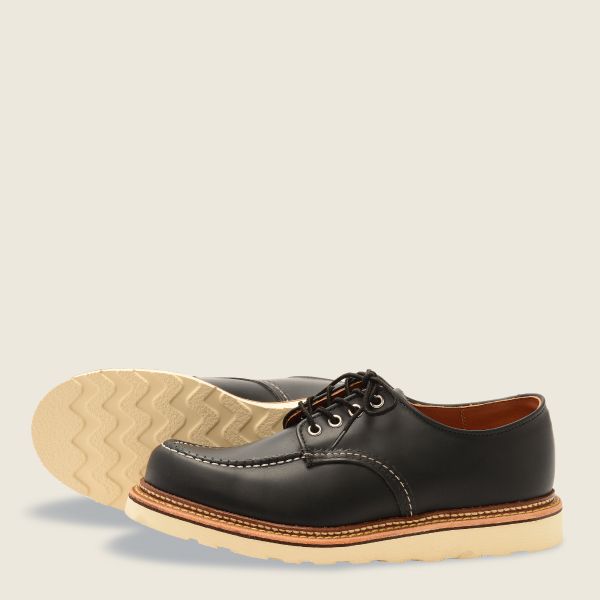 REDWING- CLASSIC OXFORD-  BLACK 8106