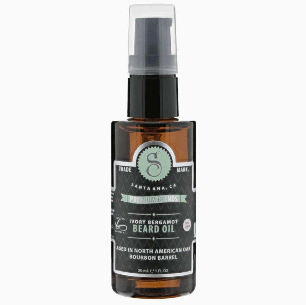 SUAVECITO- PREMIUM BLENDS BEARD OIL- IVORY BERGAMOT
