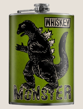 Load image into Gallery viewer, TRIXIE &amp; MILO- WHISKEY MONSTER FLASK

