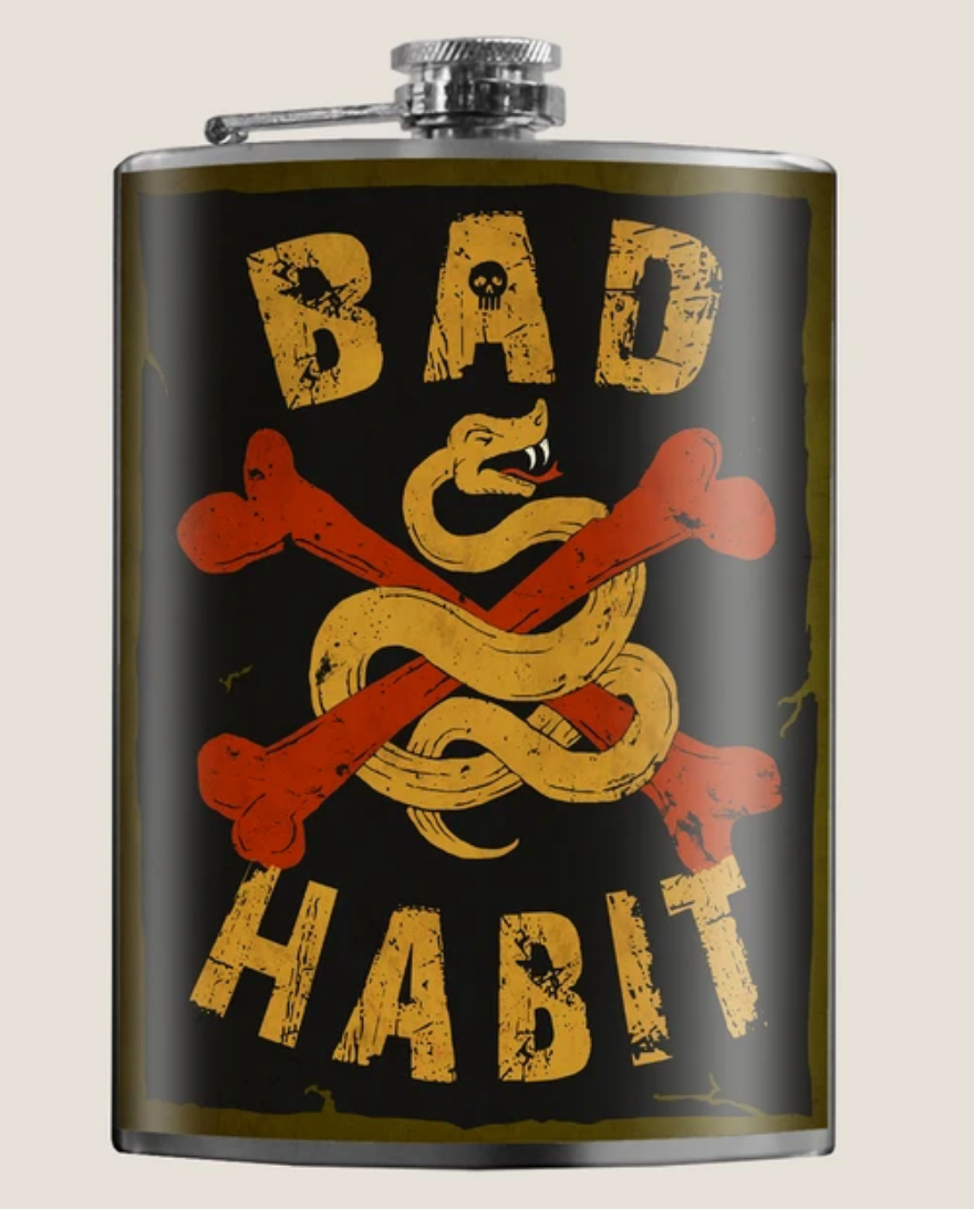 TRIXIE & MILO- BAD HABIT FLASK