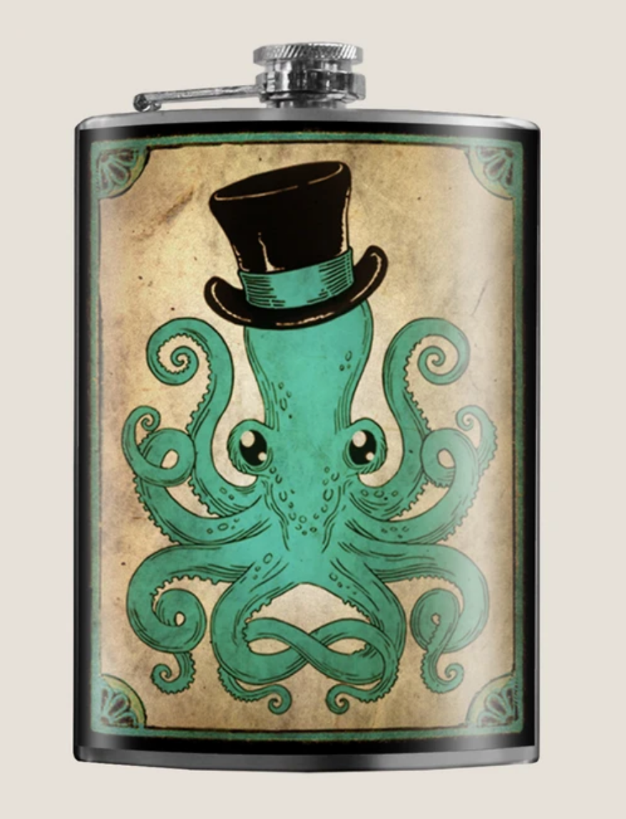 TRIXIE & MILO- GENTLEMAN OCTOPUS FLASK