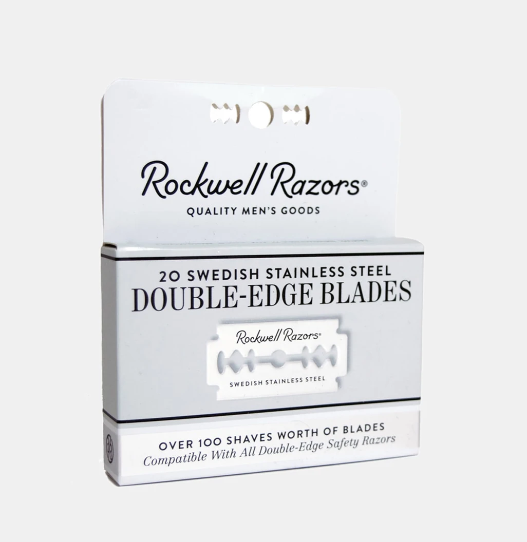 ROCKWELL | 20 SWEDISH STAINLESS STEEL DOUBLE-EDGE BLADES