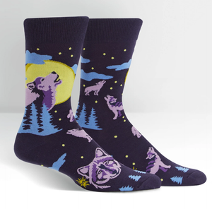 SOCK IT TO ME- 6 WOLF MOON MENS CREW SOCKS