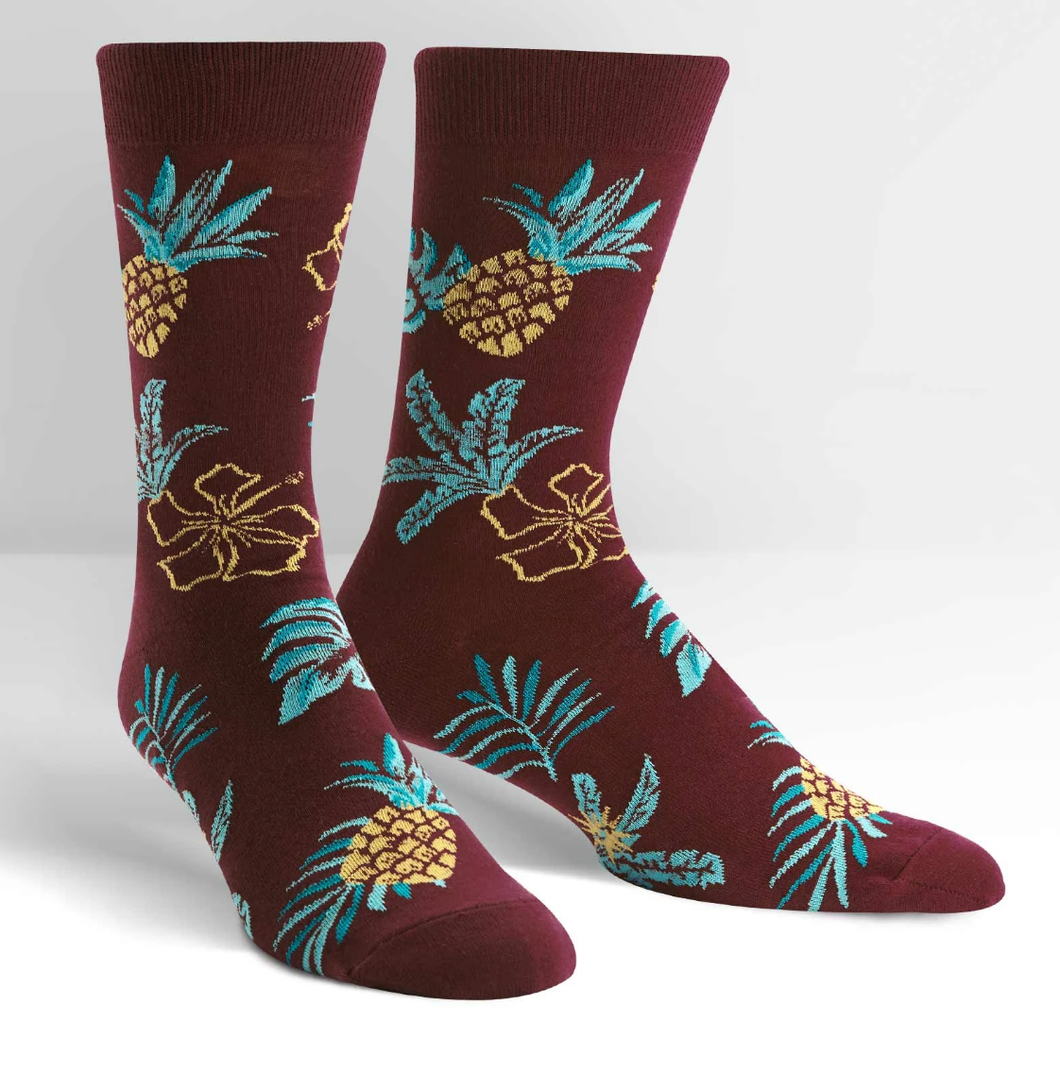 SOCK IT TO ME- HAWAIIAN SOCK DAY MEN'S CREW SOCKS