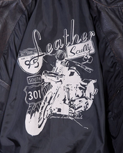 Load image into Gallery viewer, SCULLY LEATHER- RACING STRIPES MOTORCYLE JACKET
