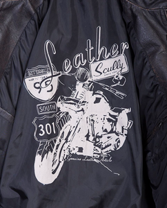SCULLY LEATHER- RACING STRIPES MOTORCYLE JACKET