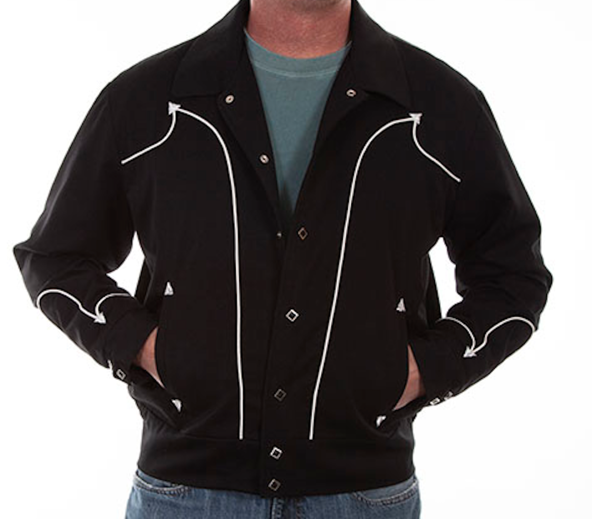 SCULLY- RETRO WESTERN BOLERO JACKET – The Ritual Barbershop