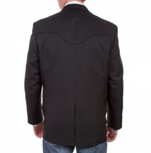 Load image into Gallery viewer, SCULLY- BLACK WESTERN BLAZER W/ BLACK PIPING
