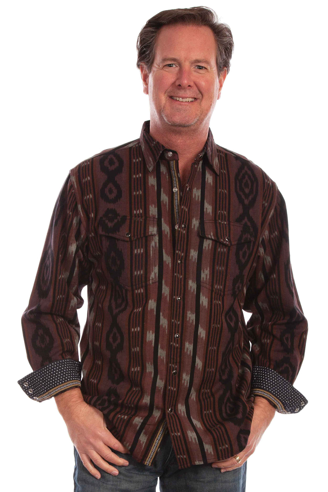SCULLY- SIGNATURE IKAT SHIRT