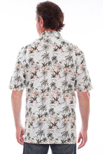 Load image into Gallery viewer, SCULLY- WHITE PALM PRINT SHIRT
