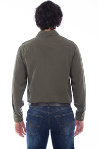 SCULLY- ARMY GREEN LONG SLEEVE