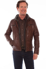 Load image into Gallery viewer, SCULLY- BROWN LEATHER JACKET
