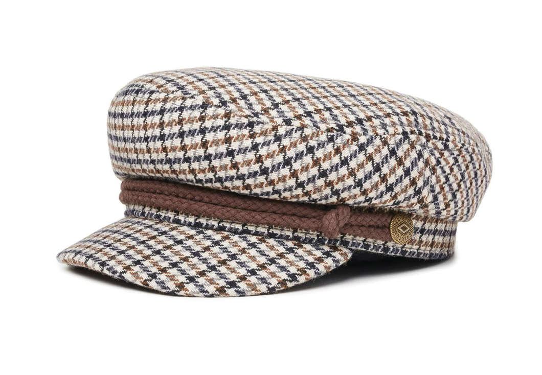 BRIXTON- FIDDLER CAP- VANILLA/BROWN