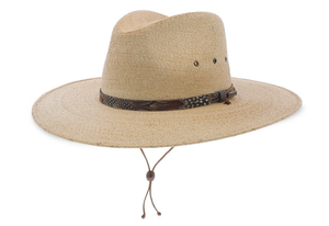 STETSON- CUMBERLAND STRAW SAFARI HAT- TAN